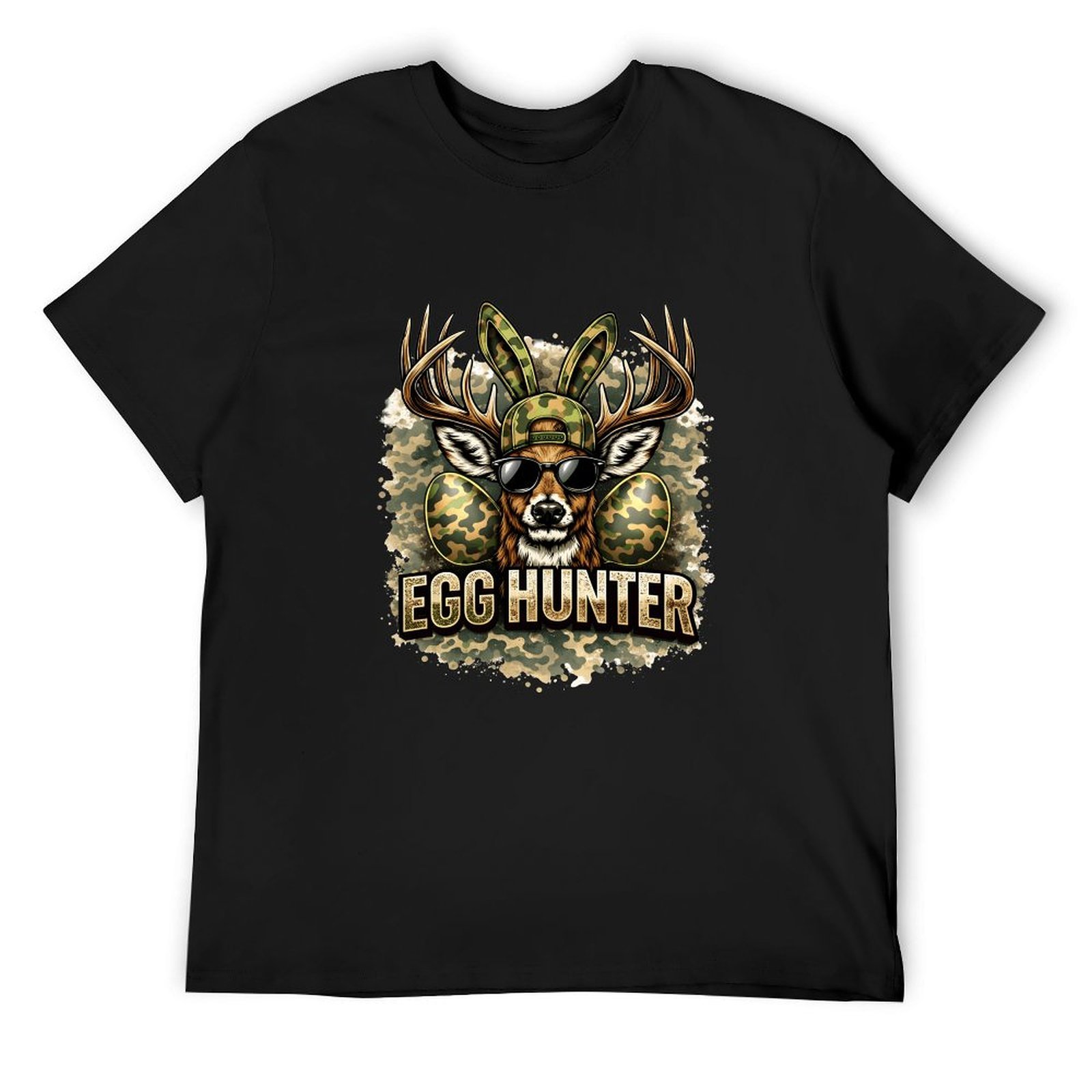 Wildman Hunting & Outdoor Polokwane - Camiseta negra de camuflaje para caza