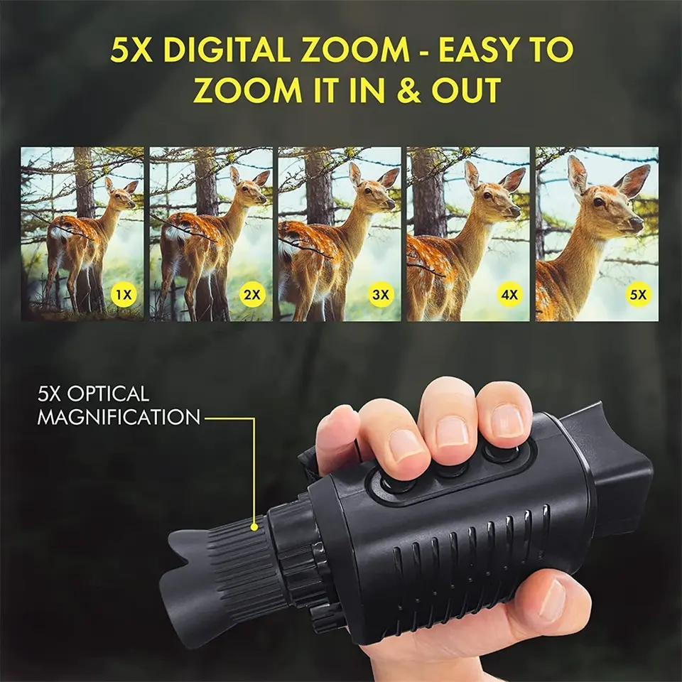 Outdoor Hunting Videos - Monocular con Cámara de Visión Nocturna