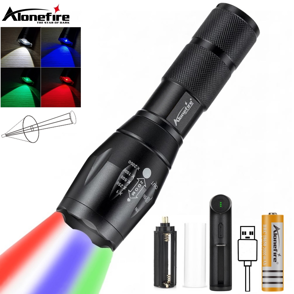 Outdoor Hunting Photography - Zoom 4 en 1 linterna LED