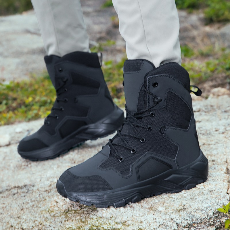 Wildman Hunting & Outdoor Polokwane - Botas tácticas para hombre con cordones,