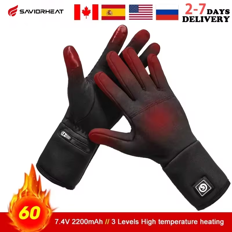 Hunting Fishing Outdoor - Guantes calefactables con forro eléctrico recargable,