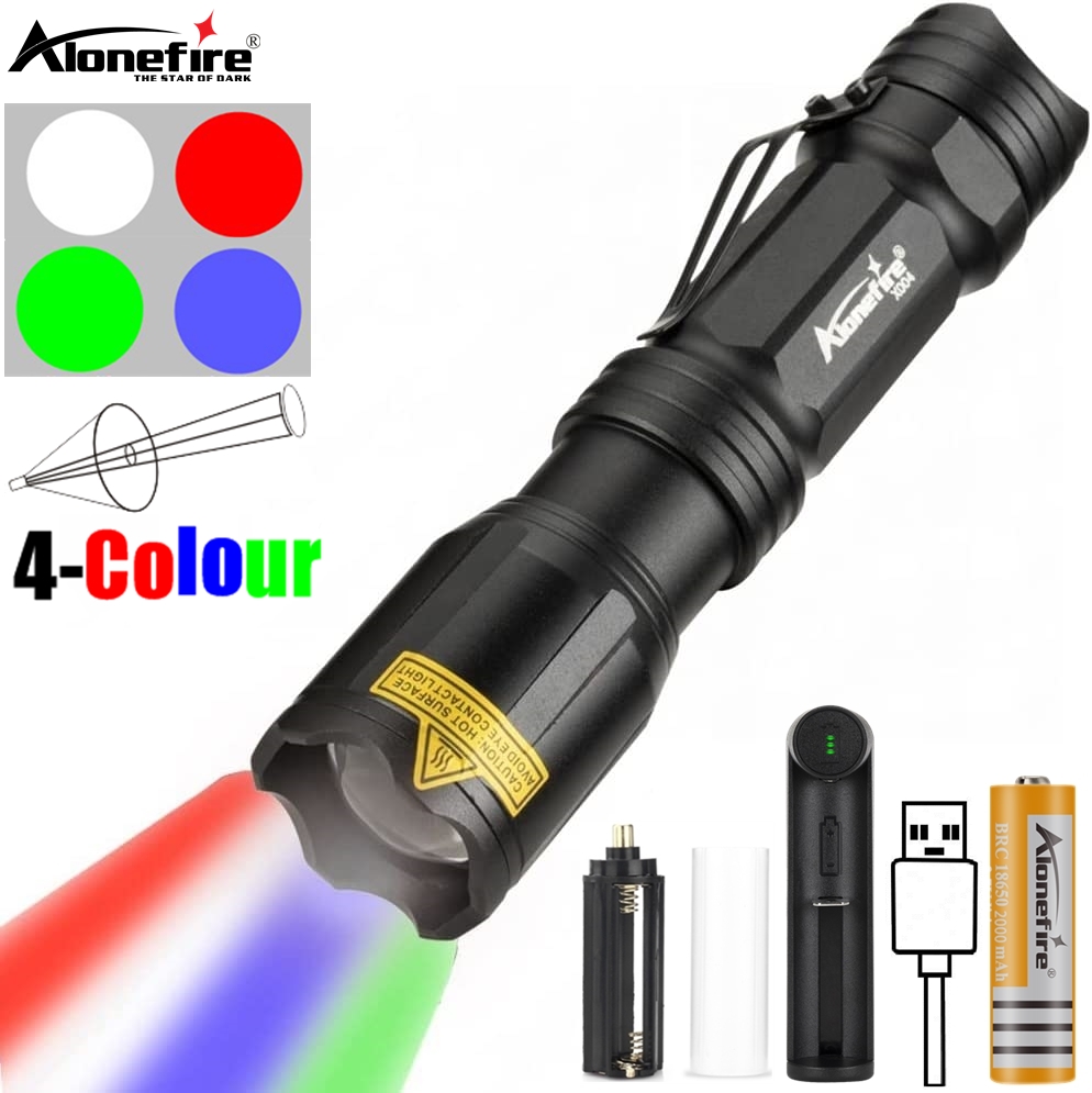 Linterna LED con Zoom de 4 Col - Outdoor Hunting Photography reseña y precio
