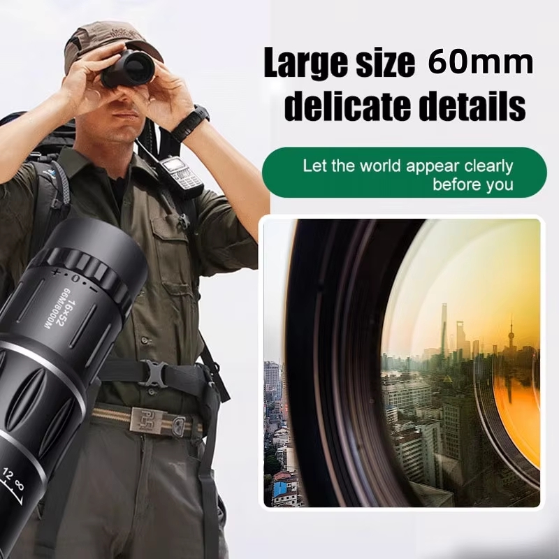 Telescopio monocular 16x52 de  - Outdoor Hunting Photography reseña y precio