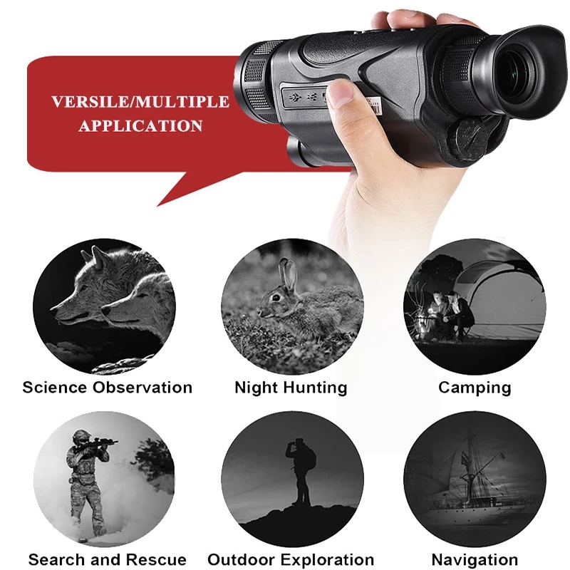 Cámara Monocular de visión noc - Outdoor Hunting Videos reseña y precio